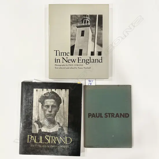 THREE PAUL STRAND PHOTOGRAPHY BOOKS